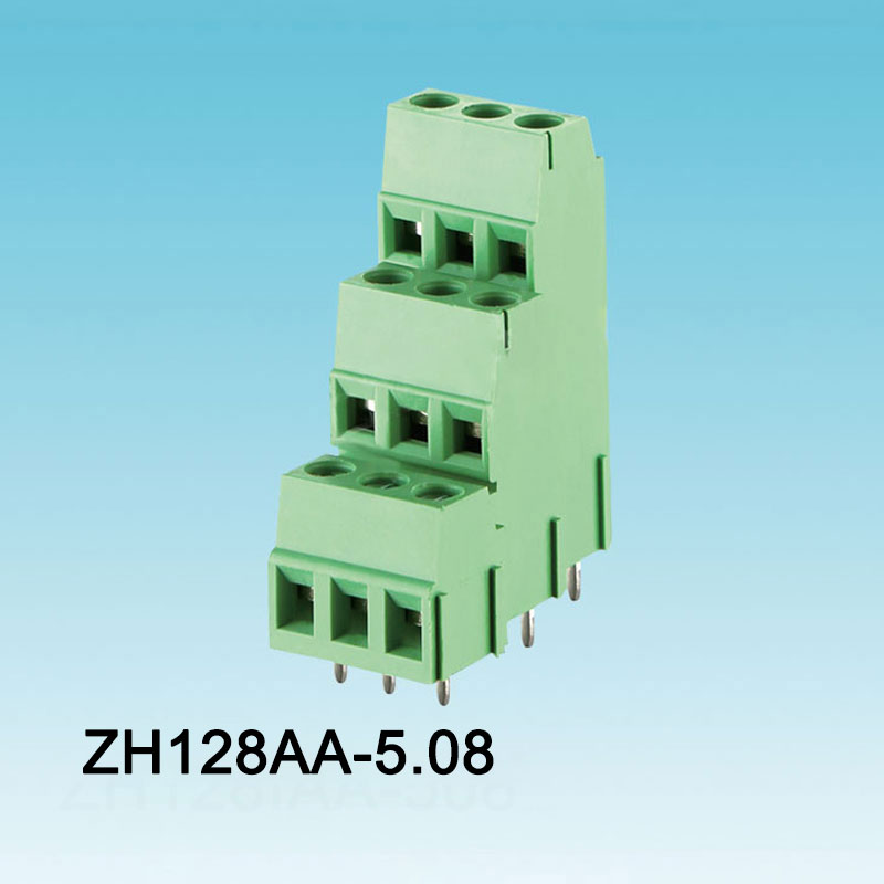 128 Front splejsning PCB skrueterminal